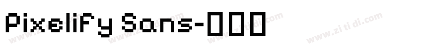 Pixelify Sans字体转换